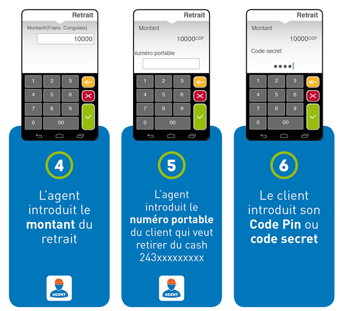 Withdraw agent step 2