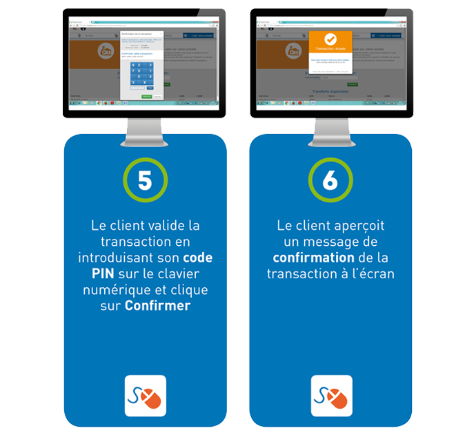 Cash to account step 3